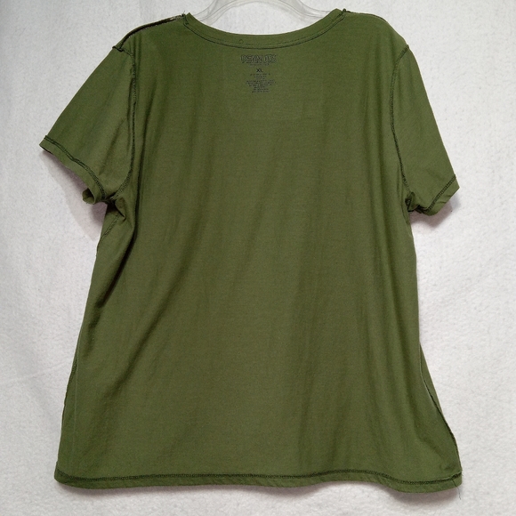 Peanuts Men's Graphic T-Shirt size XL Green - Picture 5 of 6